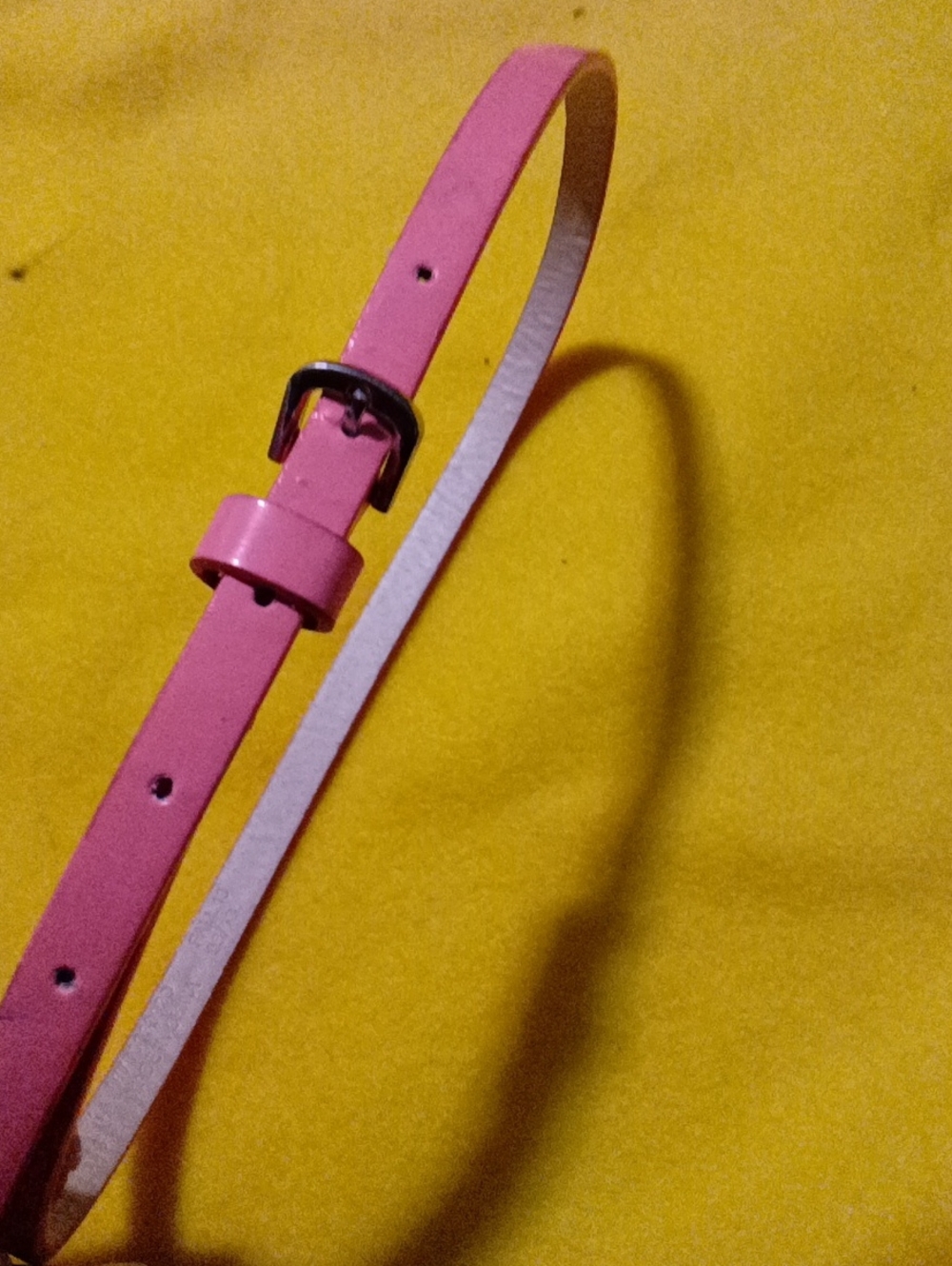 Old Navy Pink Slim Women's Belt with Silver Buckle